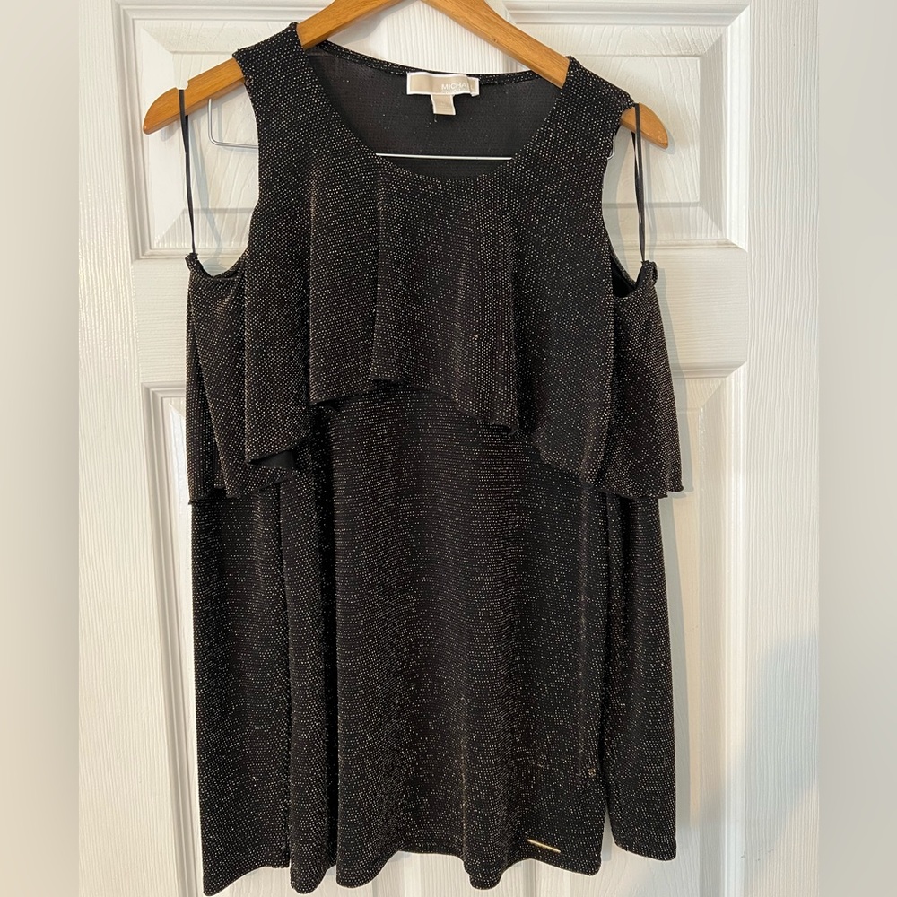 New- Michael Kors Women’s Black & Gold Blouse